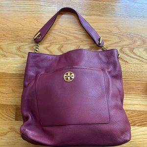 Beautiful maroon Tory Burch Leather Bag